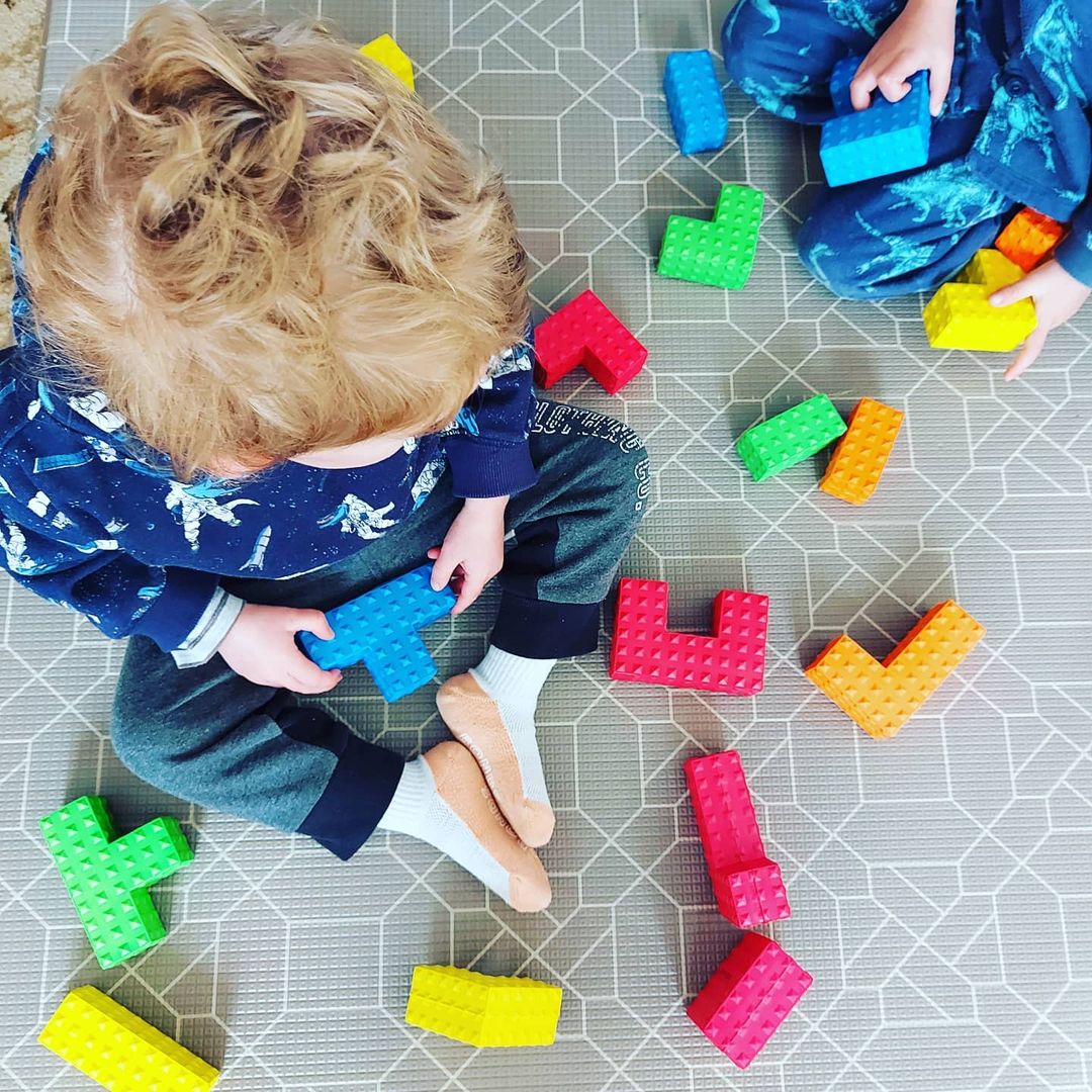 Edushape Μαλακά Χρωματιστά Τουβλάκια 18Τμχ Παζλ EDU-716167 | Homidoo.gr