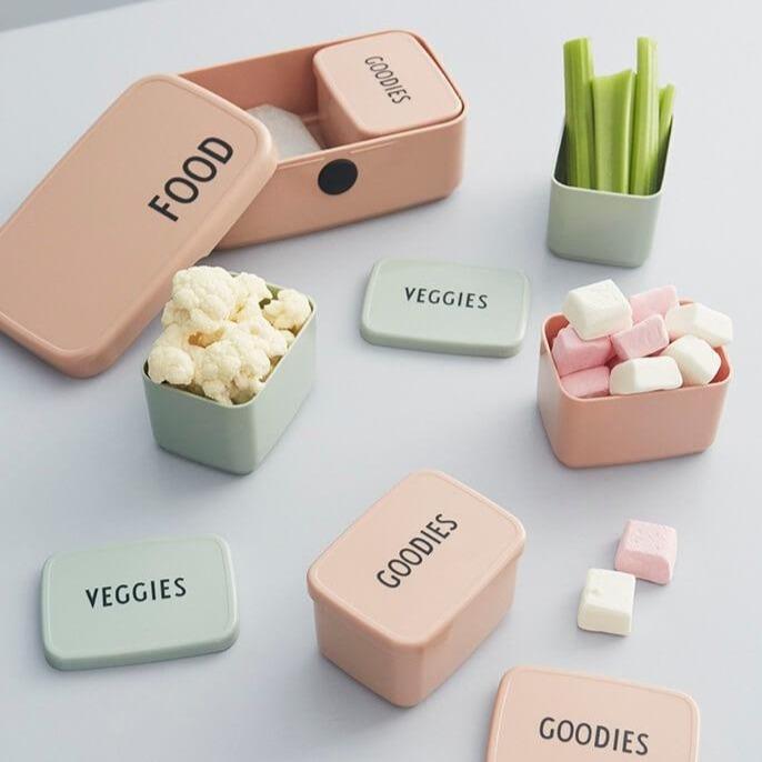 Design Letters Δοχείο Φαγητού Snack Box Nude 20203001N | Homidoo.gr