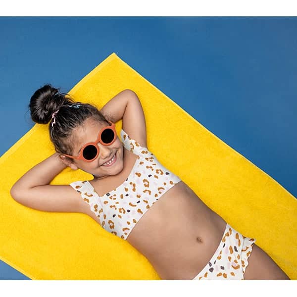 Swim Essentials Μπικίνι μαγιό με προστασία UPF50+ "Οffwhite khaki leopard"