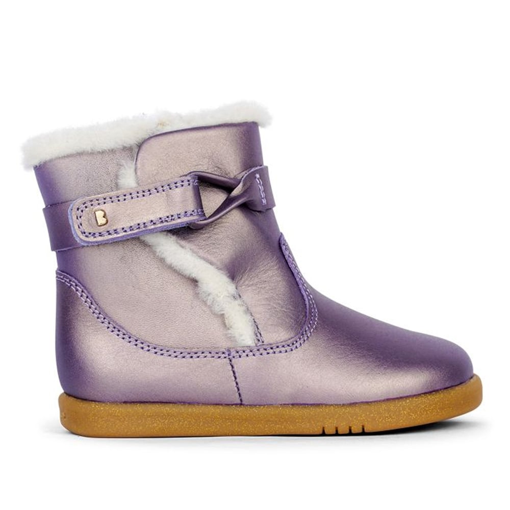 Bobux: Δερμάτινα Μποτάκια iWalk (No: 20-26) Whistler Arctic Grape Gold