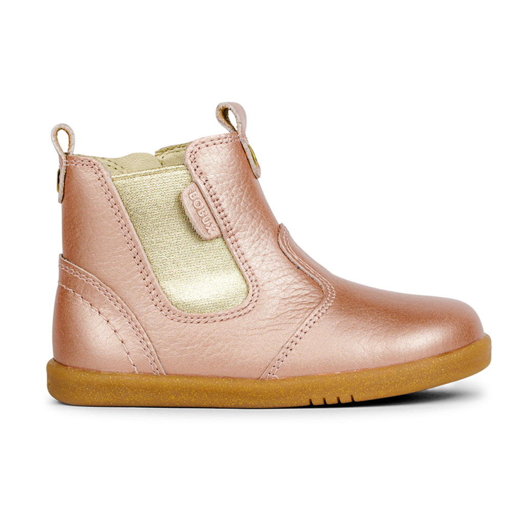 Bobux: Δερμάτινα Μποτάκια Step Up (18-22) Jodhpur Rose Gold