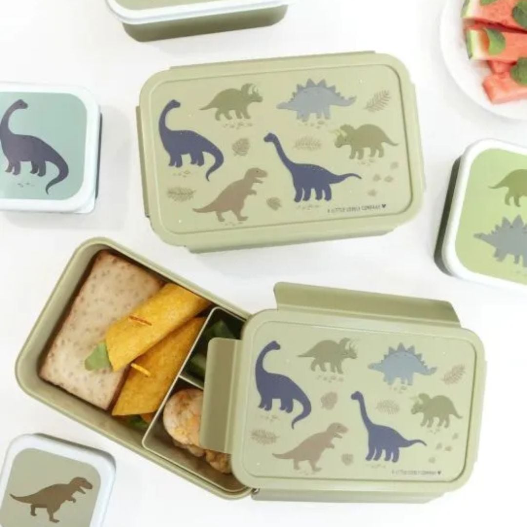 A little lovely company: Δοχείο φαγητού Bento με χωρίσματα- 1,2 L-Dinosaurs