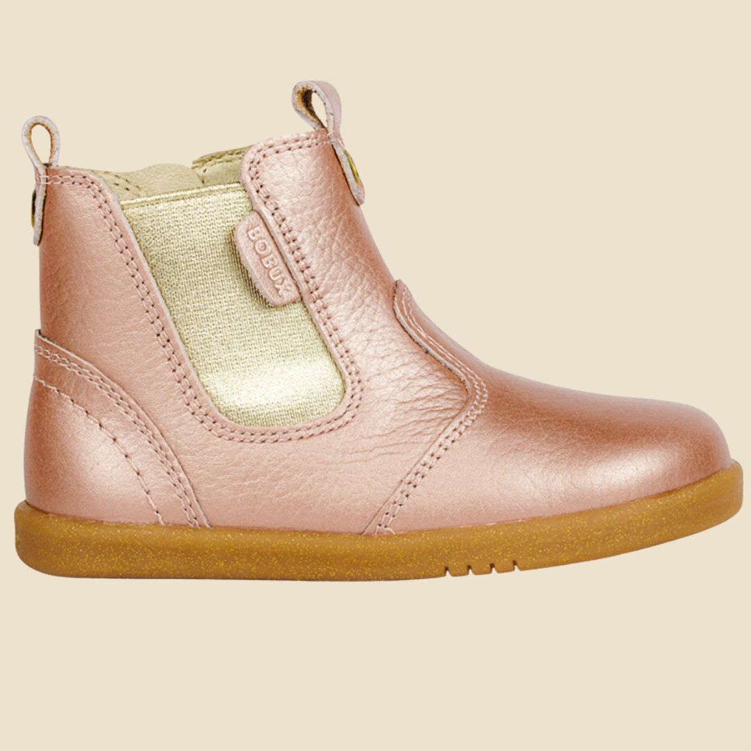 Bobux: Δερμάτινα Μποτάκια iWalk (No: 22-26) Jodhpur Boot Rose Gold