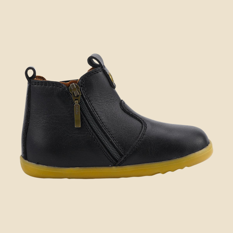 Bobux: Δερμάτινα Μποτάκια Step up (No: 18-22) Jodphur Boot Black