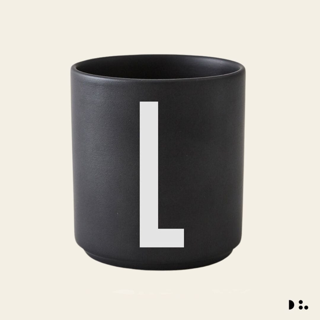 Design Letters: Κύπελλο πορσελάνης Bone China Personal Cup "L''