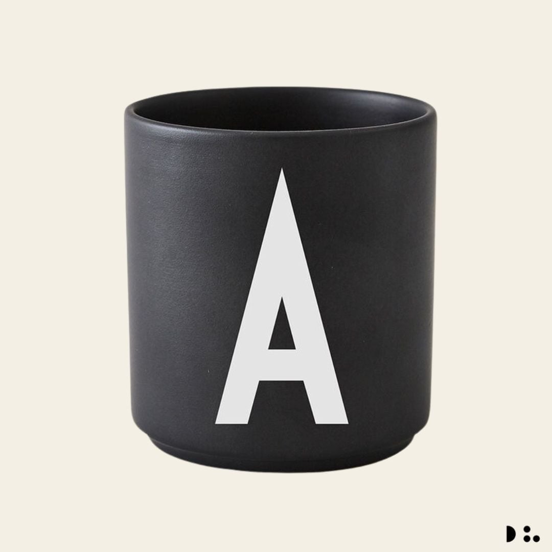 Design Letters: Κύπελλο πορσελάνης Bone China Personal Cup "A"