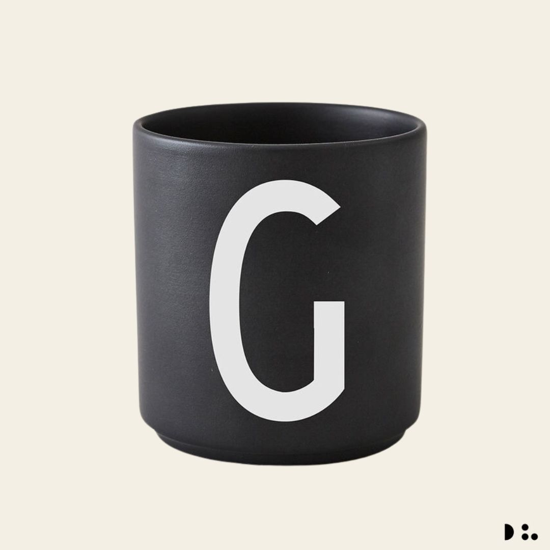 Design Letters: Κύπελλο πορσελάνης Bone China Personal Cup "G"