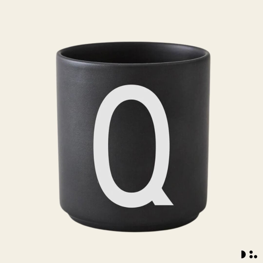 Design Letters: Κύπελλο πορσελάνης Bone China Personal Cup "Q"