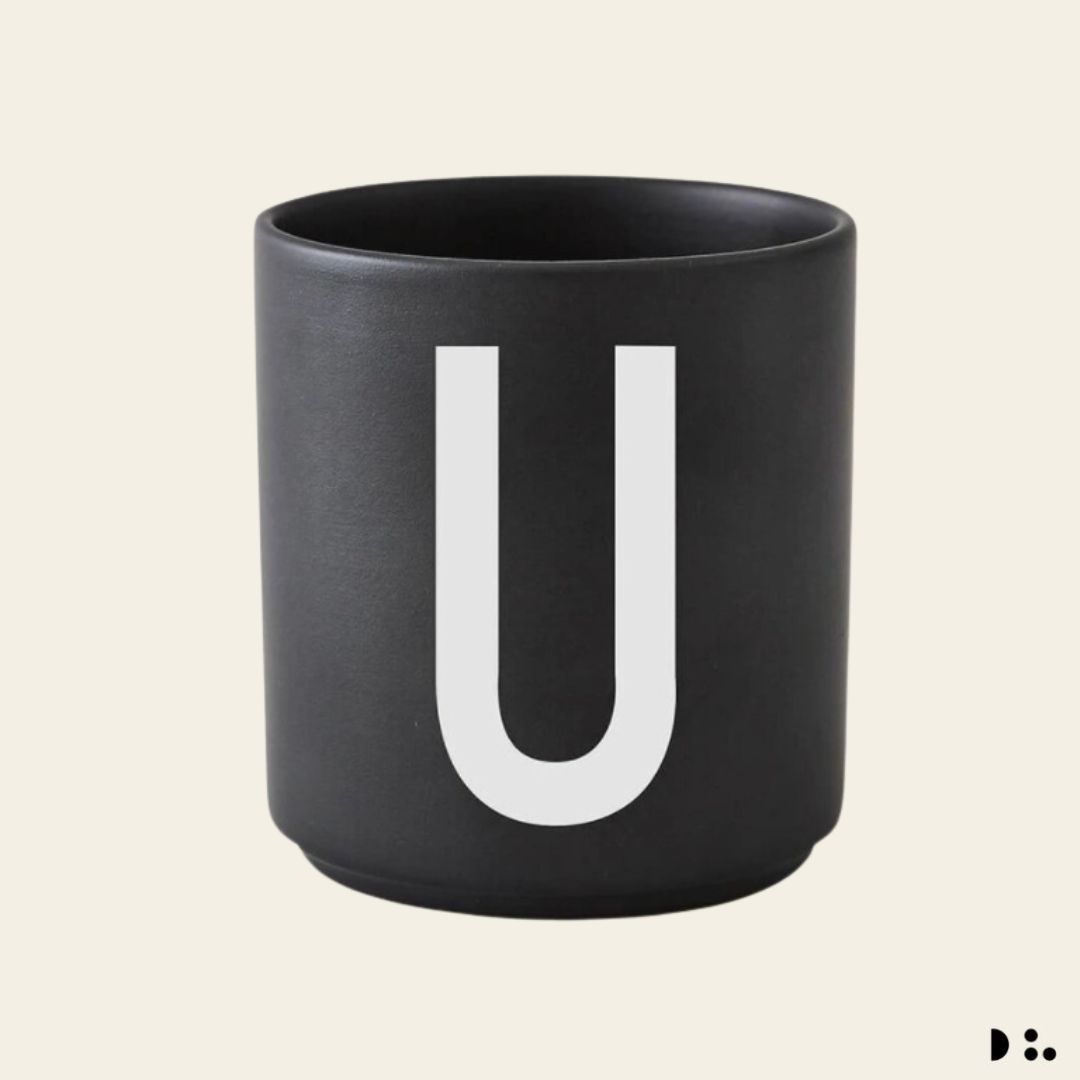 Design Letters: Κύπελλο πορσελάνης Bone China Personal Cup "U"