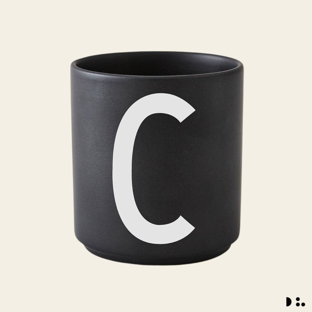 Design Letters: Κύπελλο πορσελάνης Bone China Personal Cup "C"