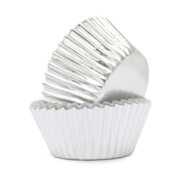 Scrap Cooking Θήκες για cupcakes & muffins σε ασημί χρώμα - 48 τμχ