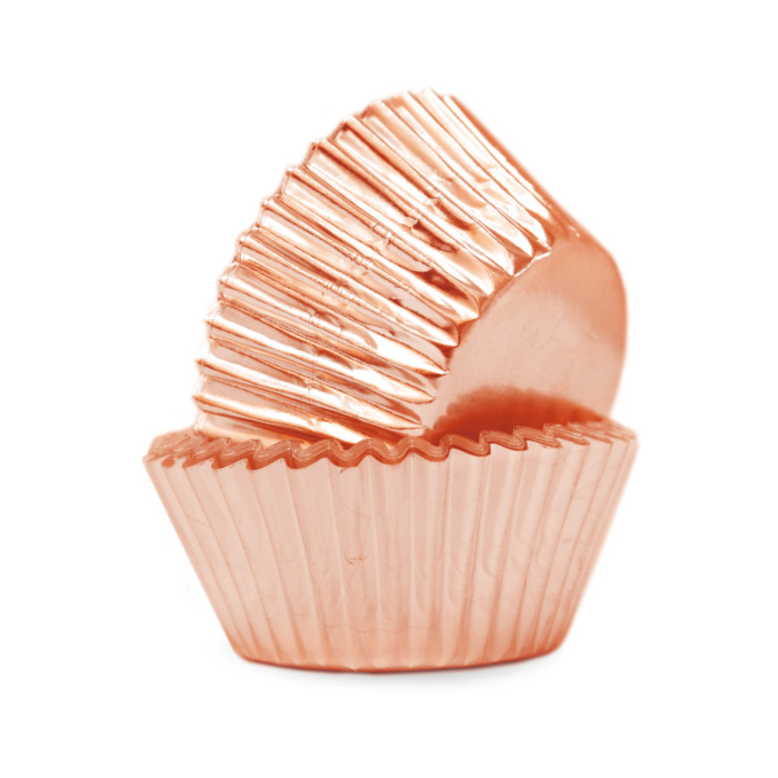 Scrap Cooking Θήκες για cupcakes & muffins - Rose gold 48 τμχ