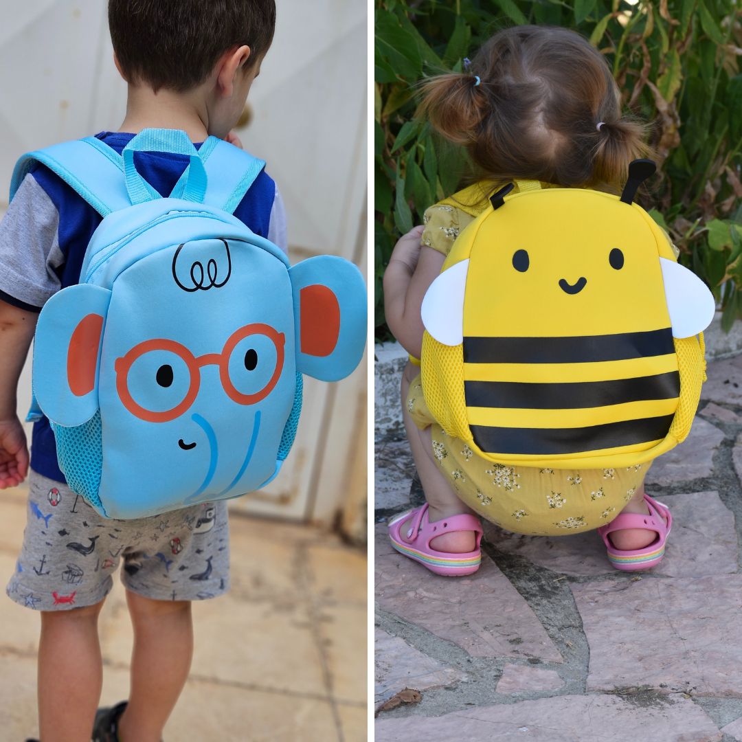 Safta: Tσάντα πλάτης βόλτας neoprene-Επιλέξτε μελλισσούλα ή ελεφαντάκι