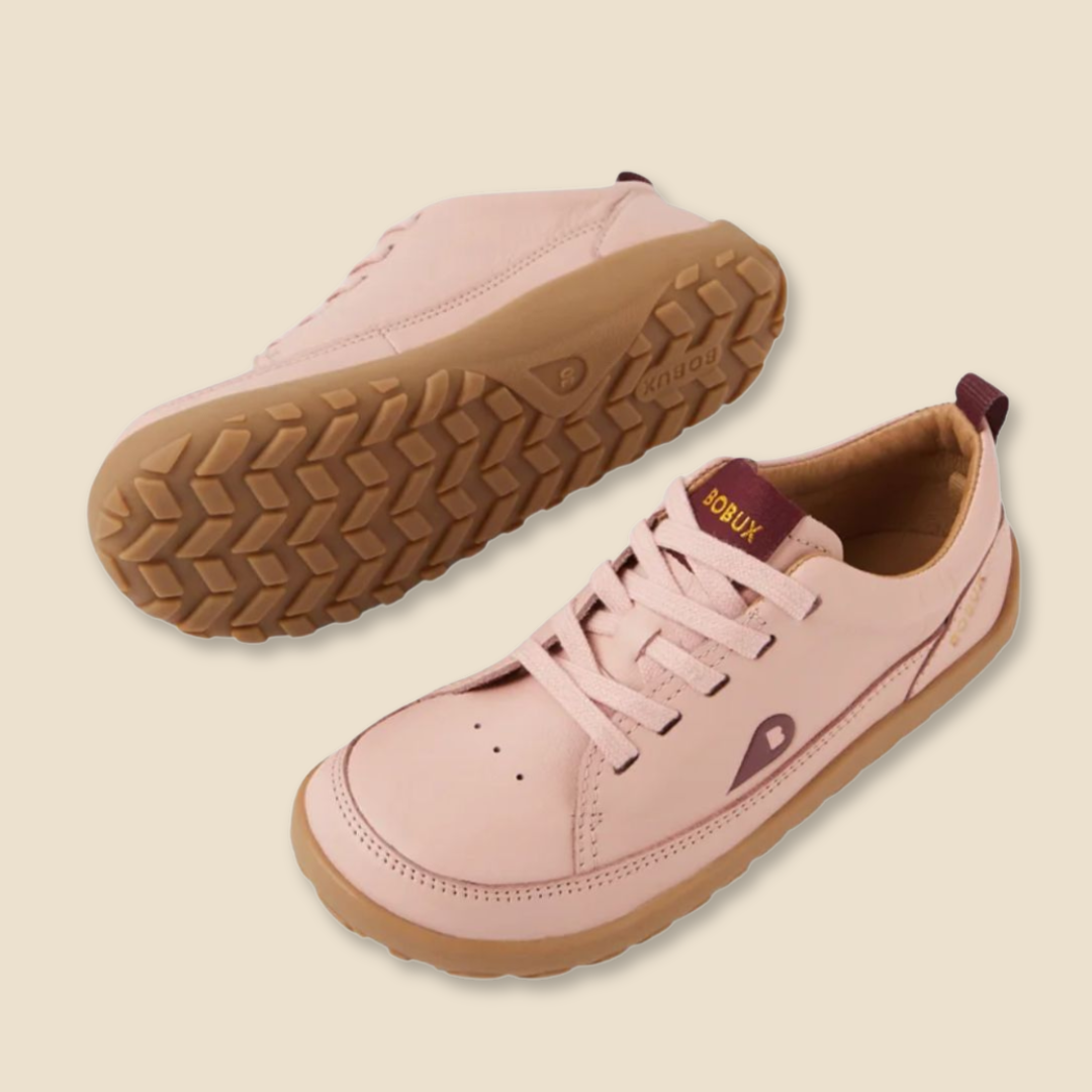 Bobux: Δερμάτινα Barefoot Sneakers kid+ Evo Cameo Rose