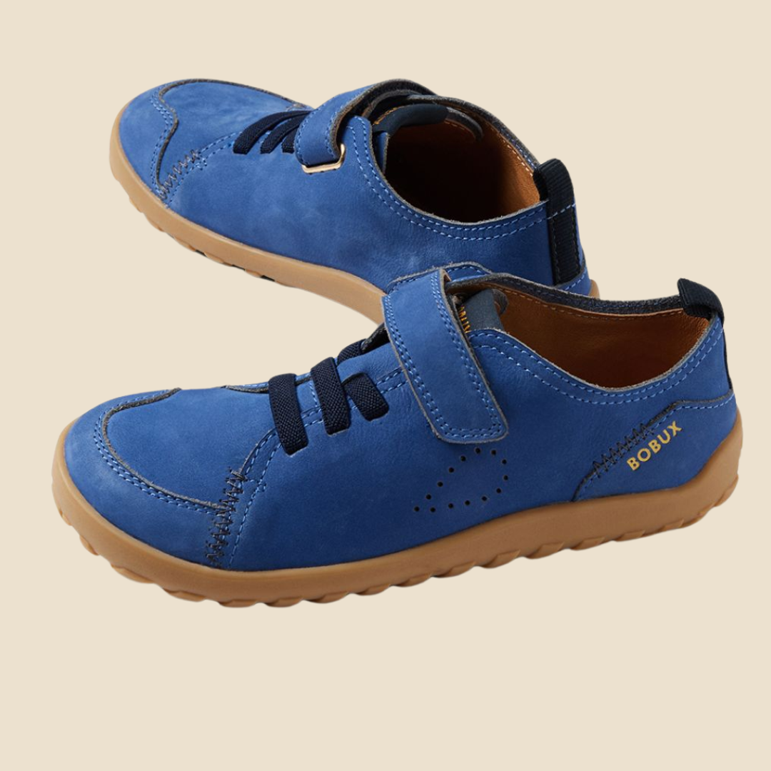 Bobux: Δερμάτινα Barefoot Sneakers kid+ Prime Olympian Blue