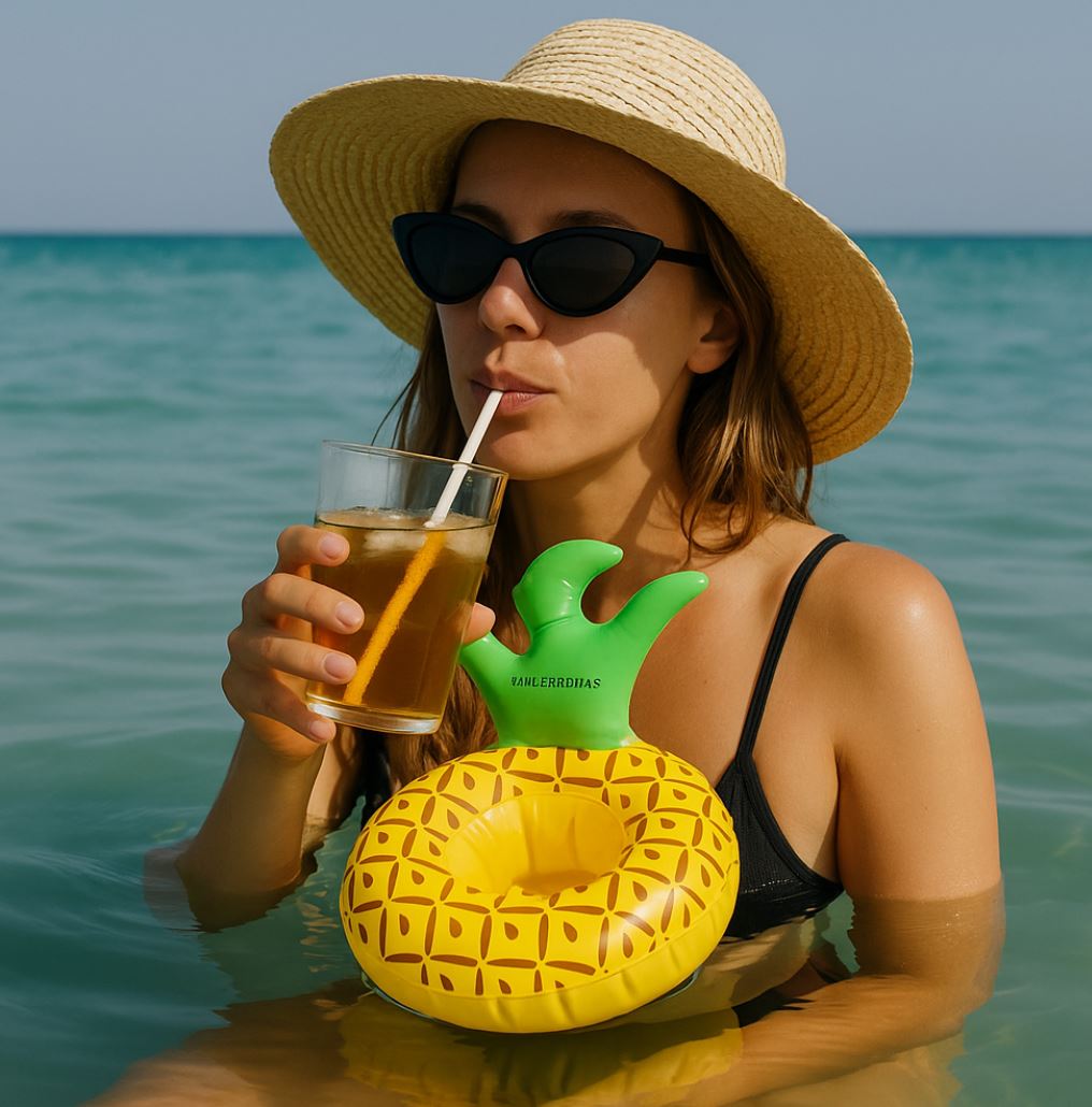 Swim Essentials: Φουσκωτή ποτηροθήκη - "Pineapple"