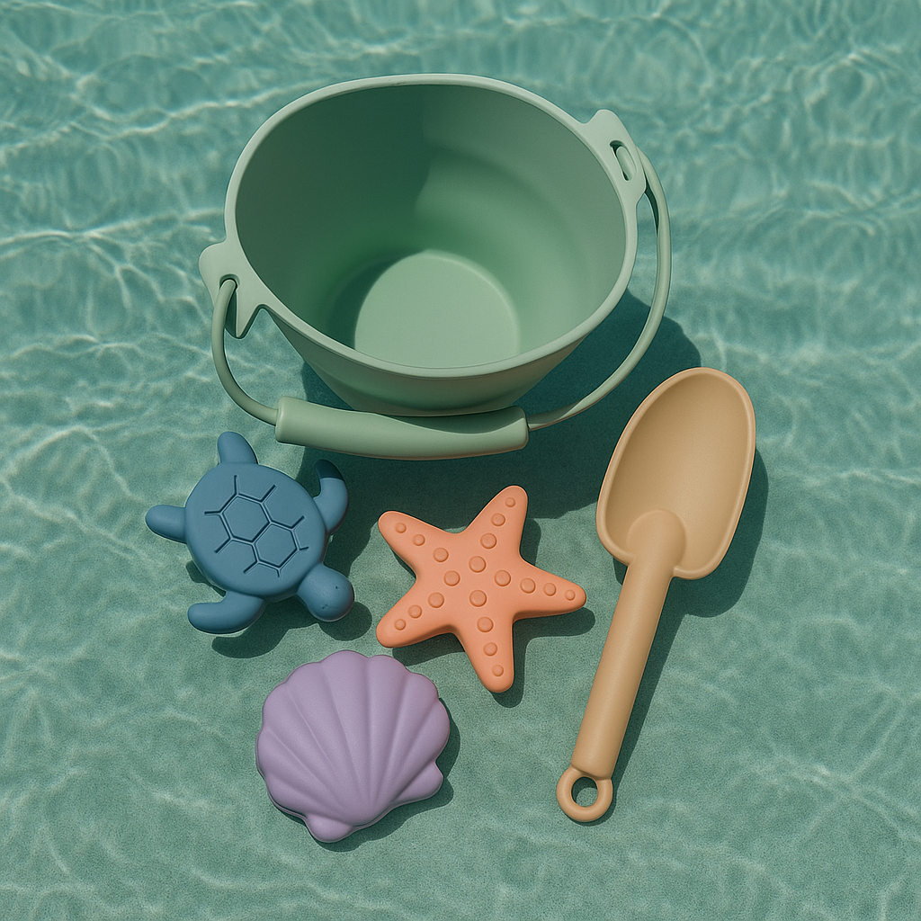 Swim Essentials: Σετ κουβαδάκια με φτυάρι και παιχνίδια άμμου 5τμχ. -Sea Animals