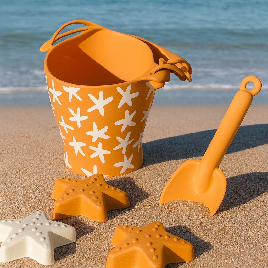 Swim Essentials: Σετ κουβαδάκια με φτυάρι και παιχνίδια άμμου 5τμχ. -Sea Stars