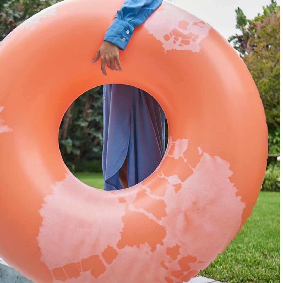 Nice Fleet: Τεράστια φουσκωτή κουλούρα XL για την πισίνα ή τη θάλασσα - Goa Coral 120εκ.
