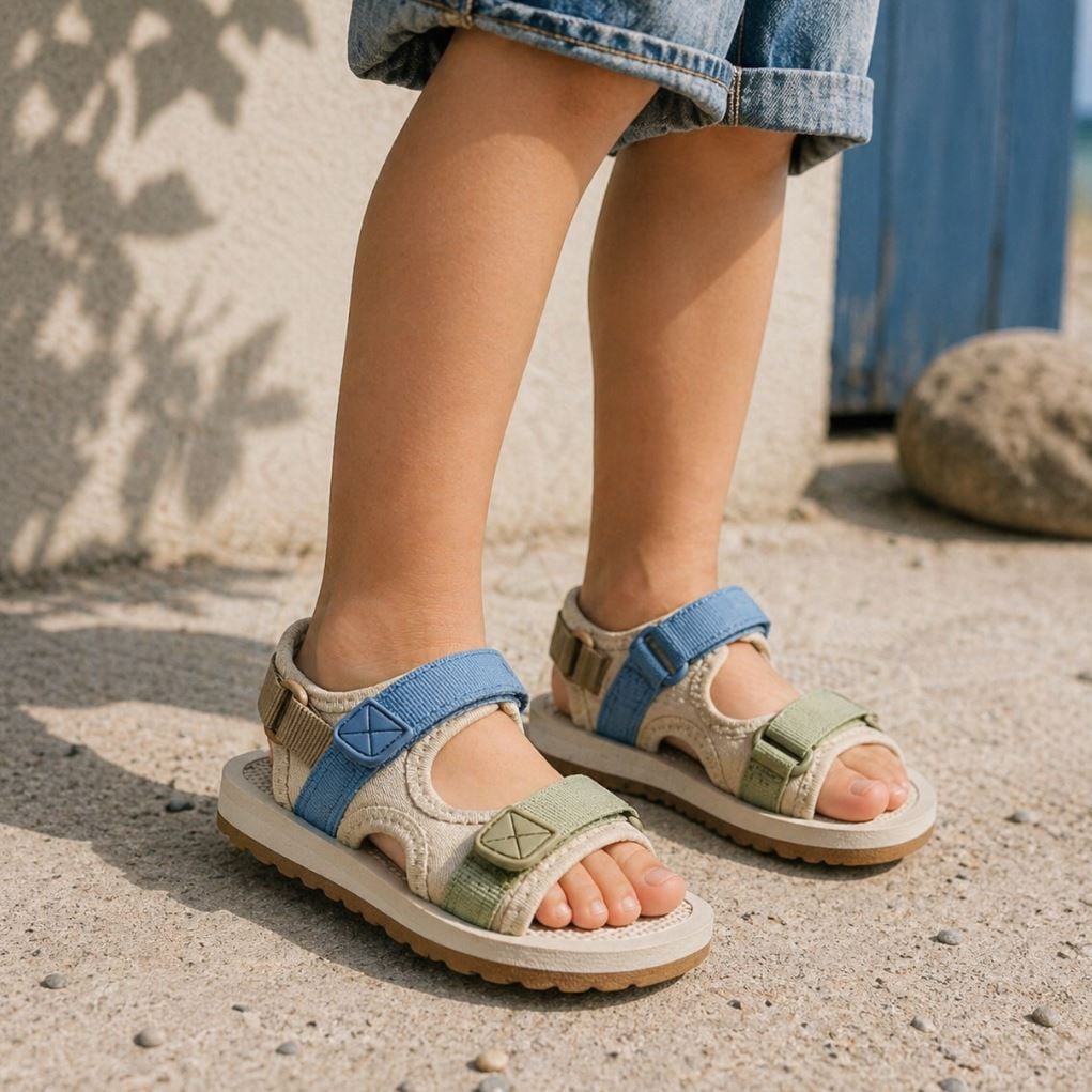 Shoesme: Τα πιο ελαφριά παιδικά πέδιλα (Νο. 20-35)-Beige Blue