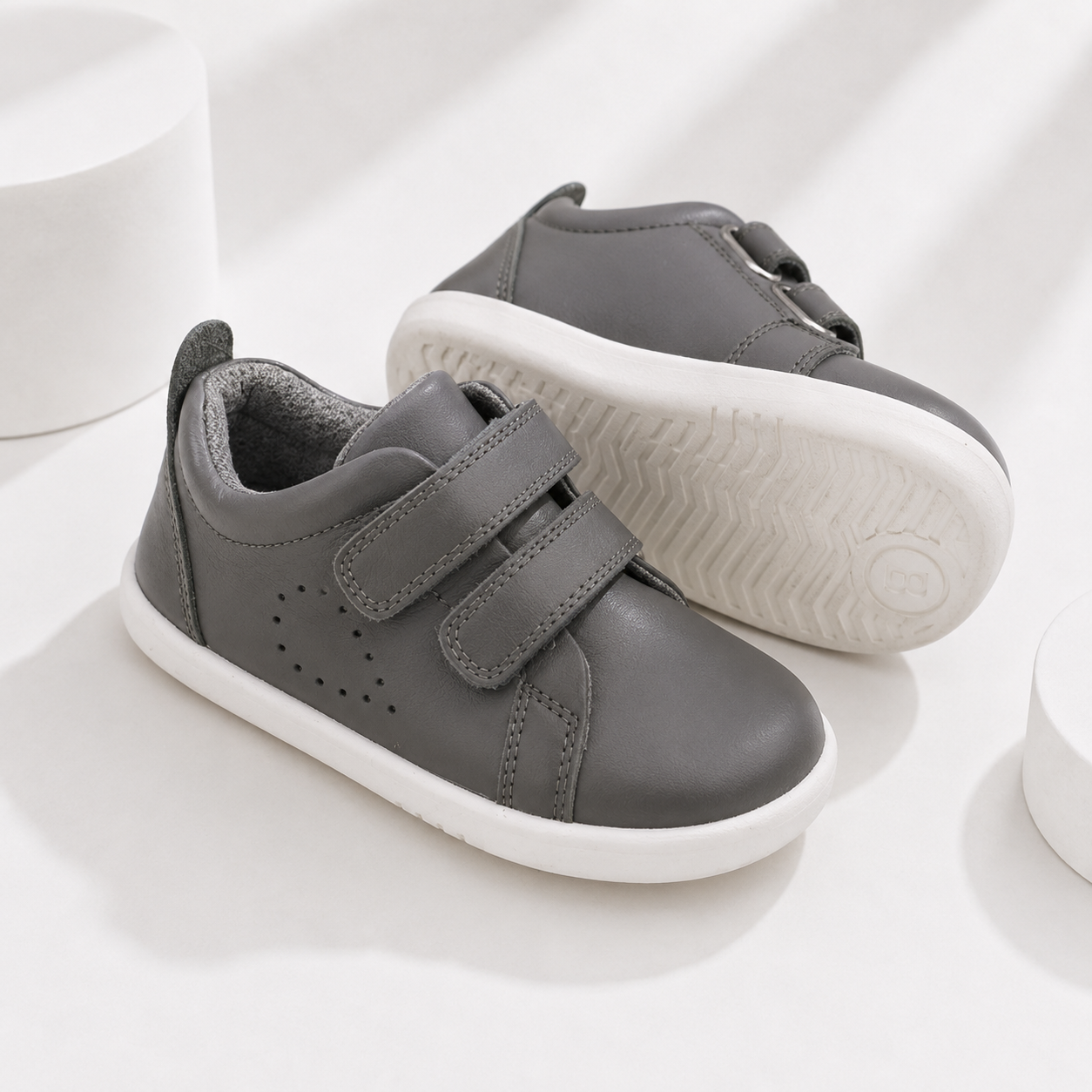 Bobux: Δερμάτινα Sneakers kid+ Grass Court Smoke