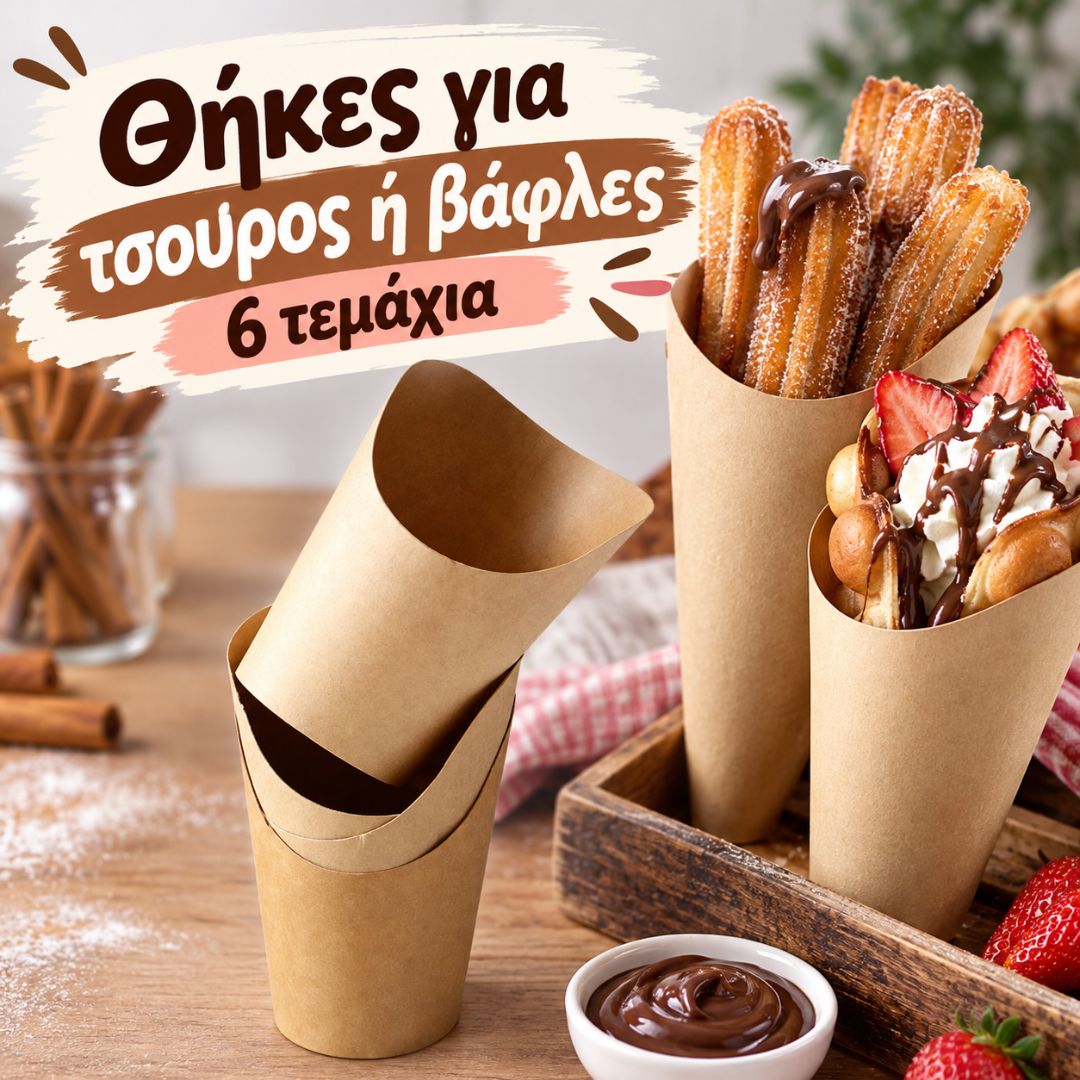 Scrap Cooking Θήκες για τσούρος ή βάφλες 6 τεμάχια