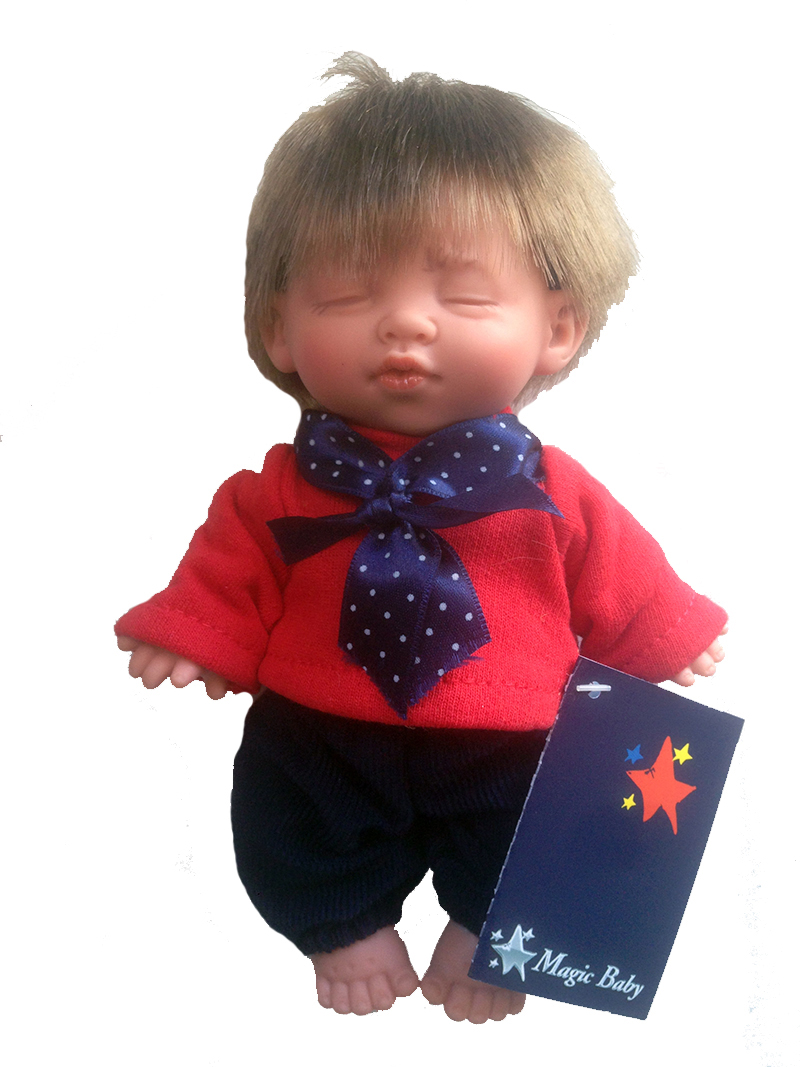 Magic baby κούκλα "Gestito red shirt sleep"