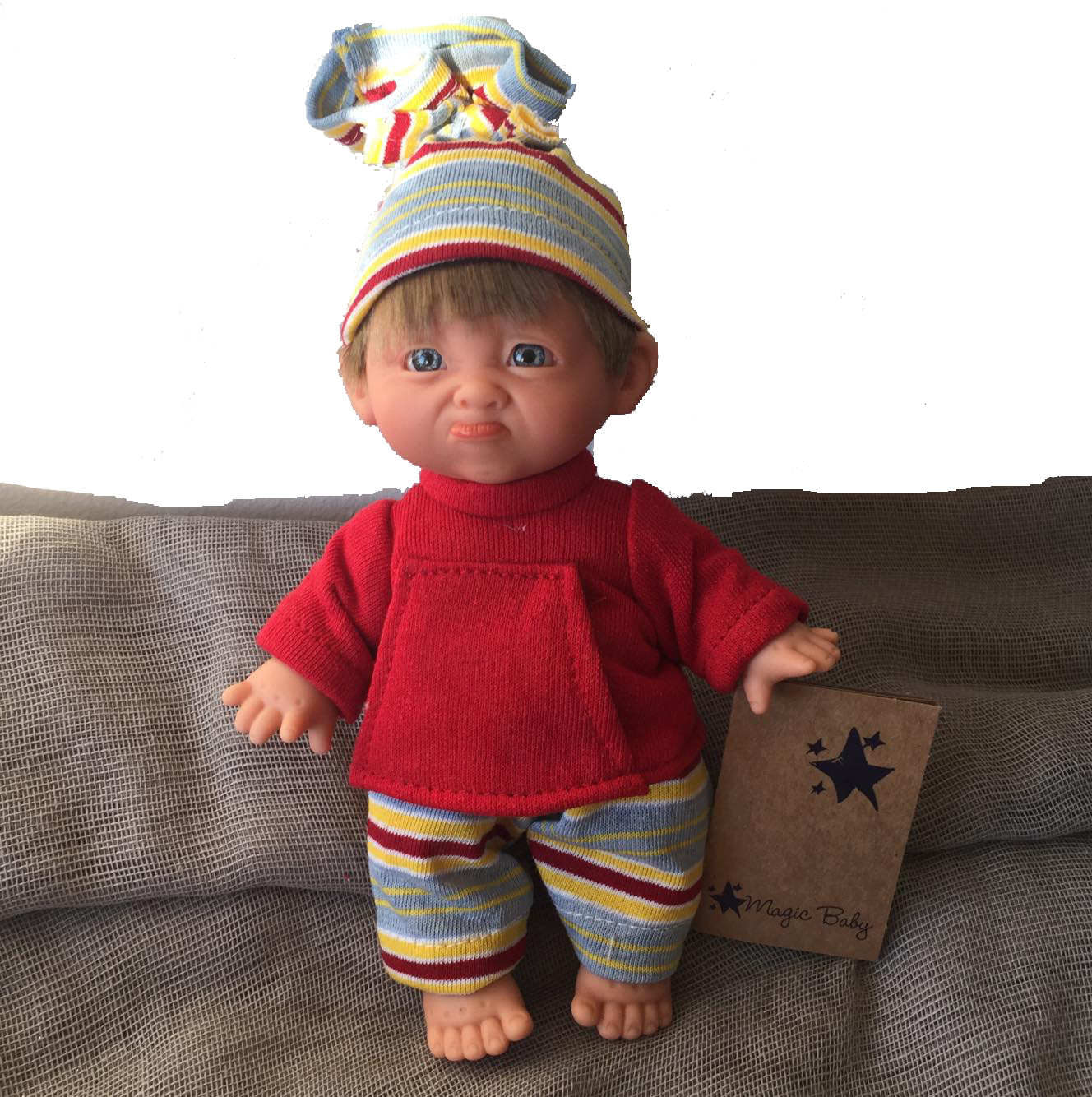 Magic baby κούκλα "Gestito Stripe sad"