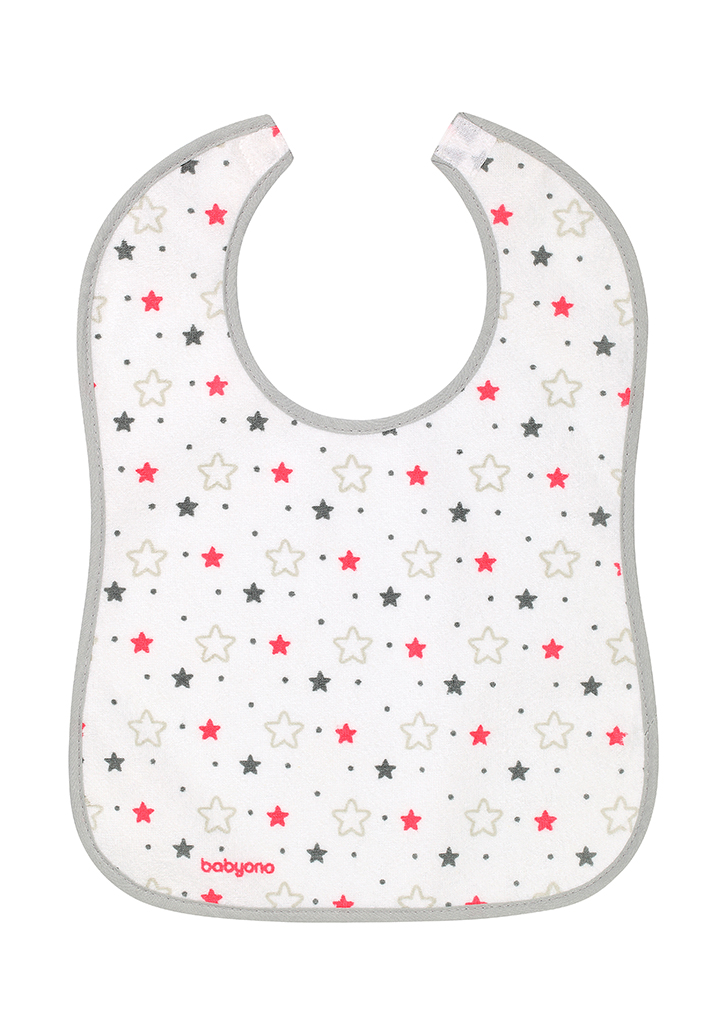 BabyOno: Σαλιάρα Βαμβακερή - Αδιάβροχη 9m+ -Σχεδόν τρώω μόνο μου!